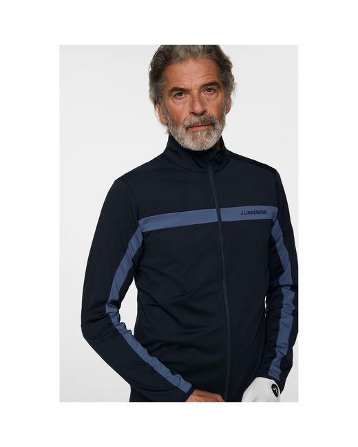 J.Lindeberg Blue Jarvis Mid Layer Pullover for men