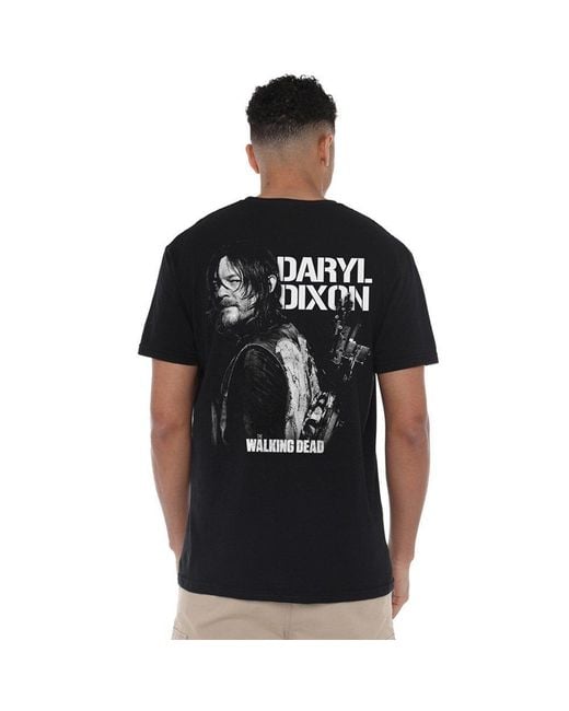 Other Black The Walking Dead Daryl Dixon Mono Back T-Shirt Bl for men