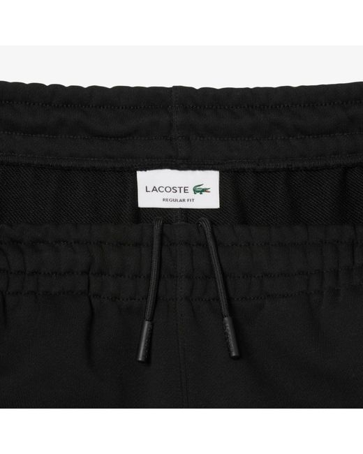 Lacoste Black Cargo Jogging Bottoms for men