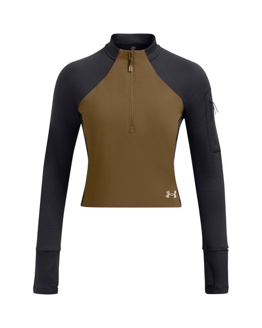 Under Armour Green Trail Run Long-Sleeve Performance Running Top