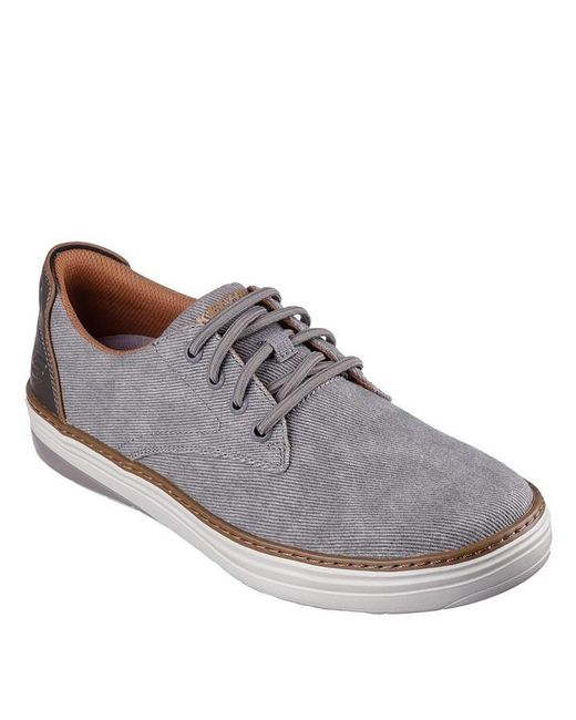 Skechers Gray Hyland Canvas Trainers for men