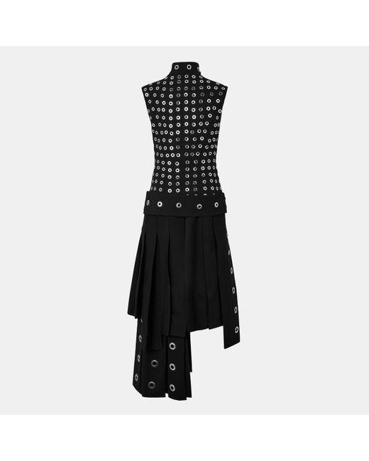 Off-White c/o Virgil Abloh Black V-Neck Floor-Length Maxi Dress