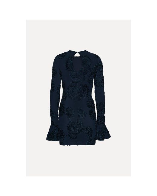 ROTATE BIRGER CHRISTENSEN Blue Rosita Mini Dress