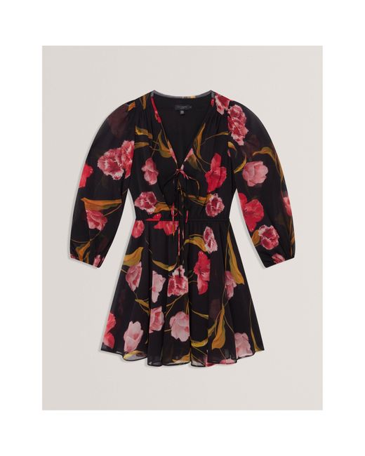 Ted Baker Red Long Sleeve Blouse