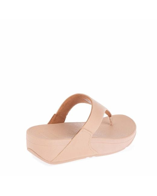 Fitflop Pink Fit Flop Lulu Shimmer Toe-Post Sandals