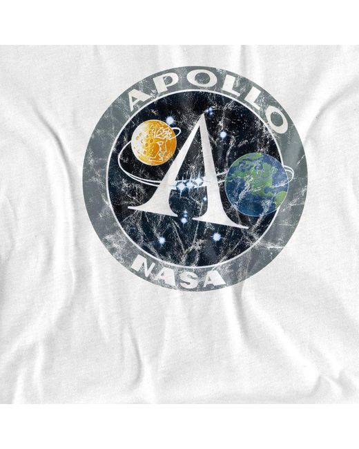 NASA Blue Apollo Cotton T-Shirt for men