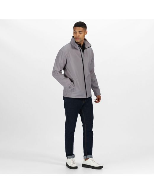 Regatta Gray Ablaze Printable Softshell Jacket for men