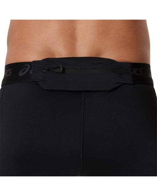 Asics Black Road Performance Running Tights for men