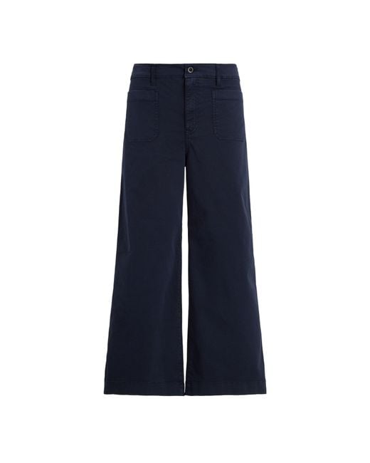 Ralph Lauren Blue Yurshane Straight Leg Trouser