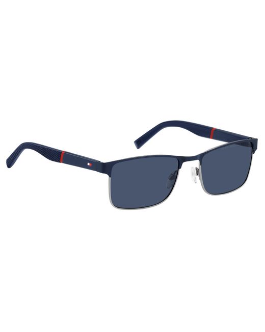 Tommy Hilfiger Blue Round Sunglasses for men