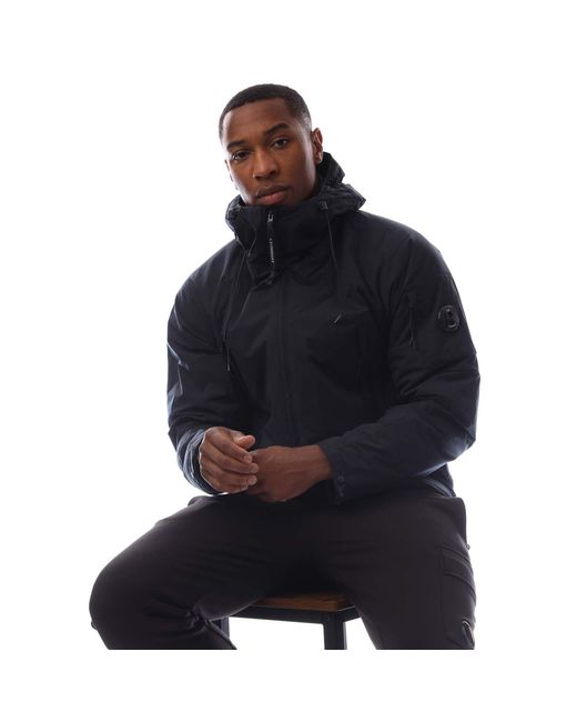 C P Company Blue Pro-Tek Hooded Padded Jacket for men
