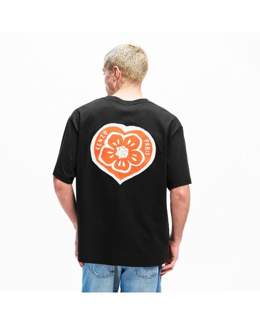 KENZO Black Boke Heart T-Shirt for men