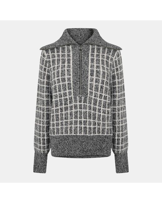 Varley Gray Furley Half-Zip Jumper