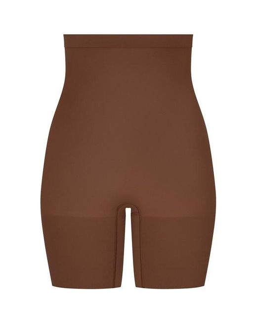 Spanx Brown Everyday Seamless Shaping High-waisted Short
