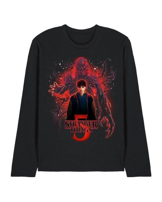 Stranger Things Black 5 Poster Sorcerer Will Versus Vecn for men