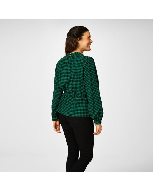 Biba Green Textured Blouse