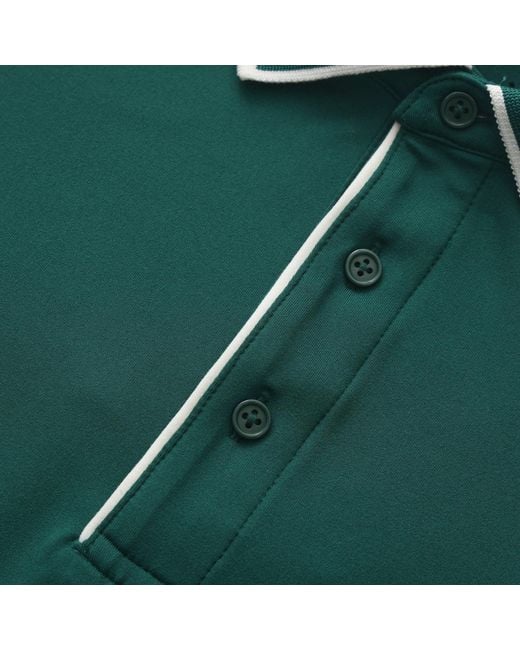 Slazenger 1881 Green Tennis Short Sleeve Performance Polo Shirt for men