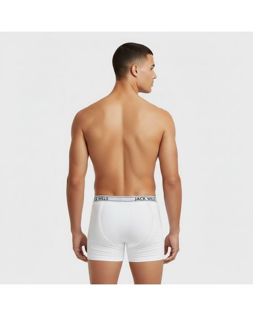 Jack Wills White Multipack Boxers 3 Pack for men