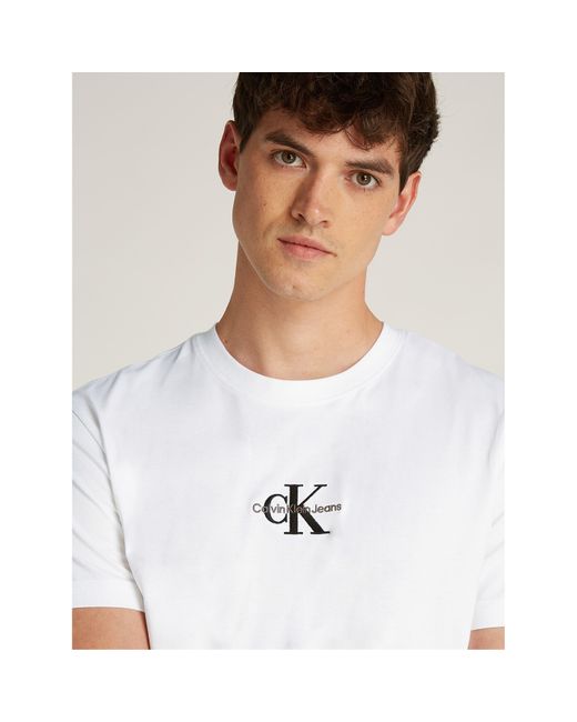 Calvin Klein White Short-Sleeved T-Shirt for men