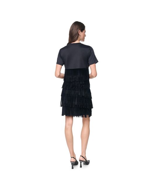 DKNY Black Rhinestone Skir Ld64