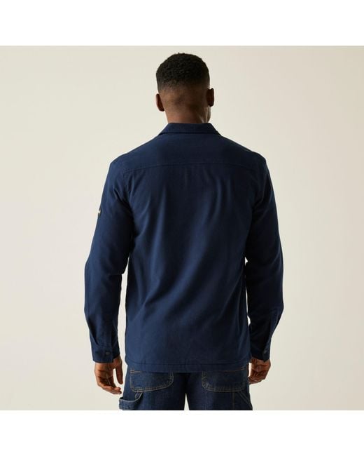 Regatta Blue Spennith Shacket for men