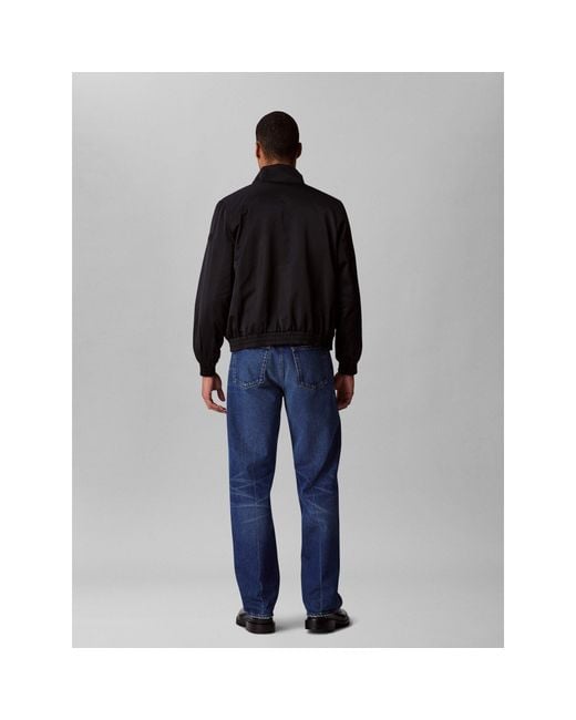 Calvin Klein Black Padded Harrington Jacket for men