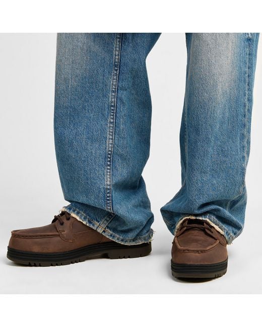 Timberland Brown Heritage Shoe With Gore-Tex Membrane For for men