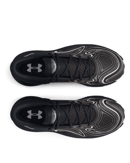 Under Armour Black Spawn 6 Mid Basketball Shoes Distant Mod