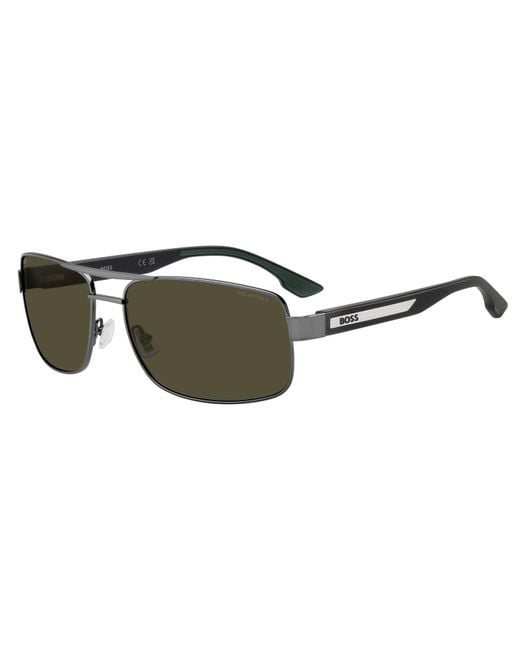 Boss Multicolor Navigator Square Sunglasses for men