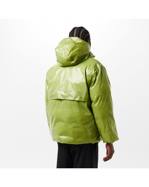 Rains Green Sibu Vision Waterproof Insulated Rain Anorak for men