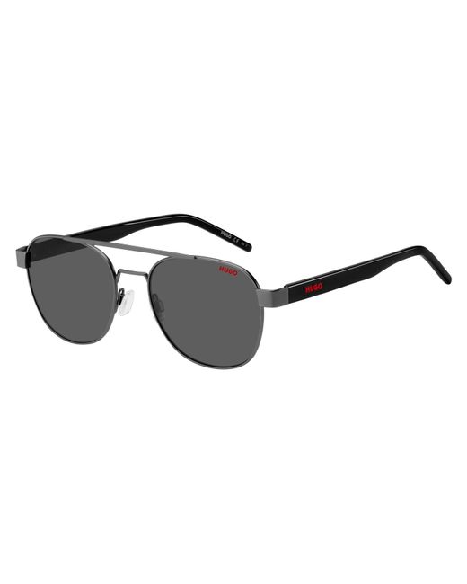 HUGO Black Round Sunglasses for men