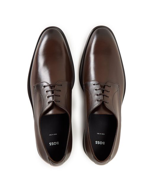Boss Brown Derrek Derb Burb 10266888 01 Derby Shoes for men