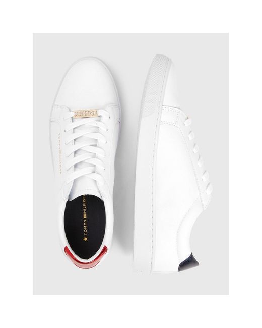 Tommy Hilfiger White Essential Trainers