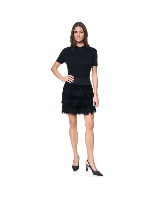 DKNY Black Rhinestone Skir Ld64