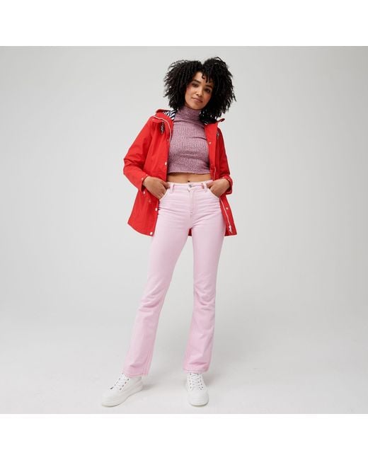 Regatta Red Bayarma Breathable Long Sleeve Waterproof Jacket