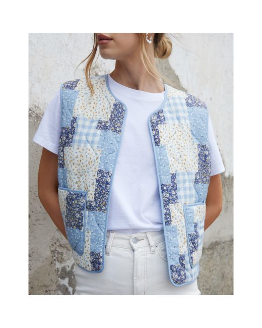 Threadbare Blue Cabos Lightweight Gilet