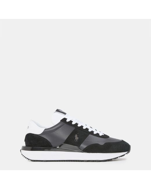 Polo Ralph Lauren Black Train 89 Low-Top Trainers for men