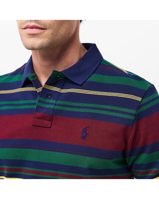 Polo Ralph Lauren Blue Breathable Tailored Fit Short Sleeve Shirt for men