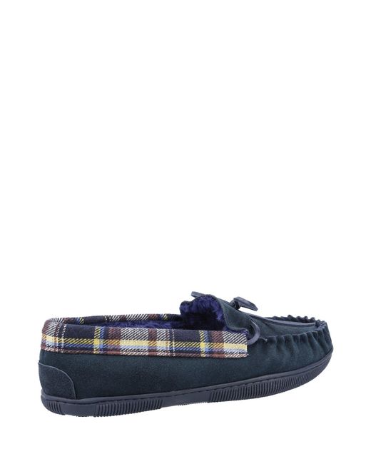 Cotswold Blue Sodbury Moccasin Slipper for men