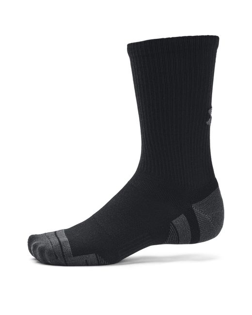 Under Armour Black Ua Performance Tech 3-Pack Crew Socks
