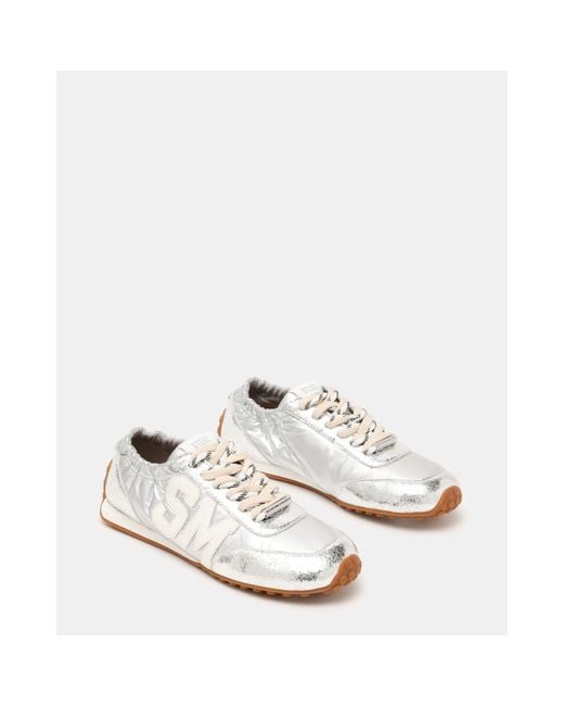 Steve Madden White Cashbox Low-Top Trainers