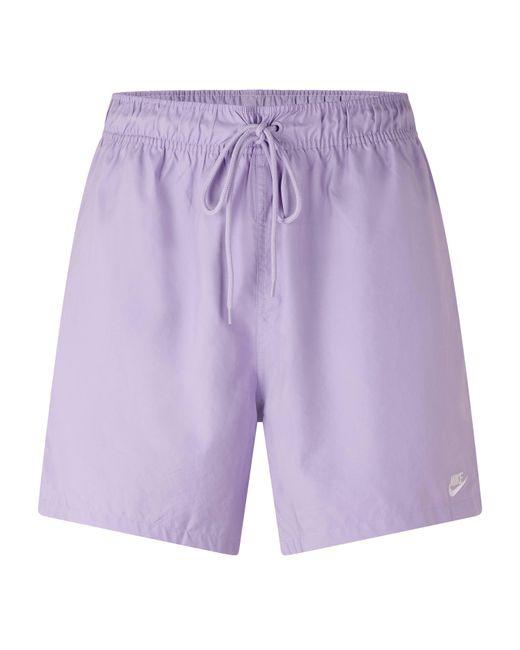Nike Purple Club Flow Woven Tracksuit Shorts for men