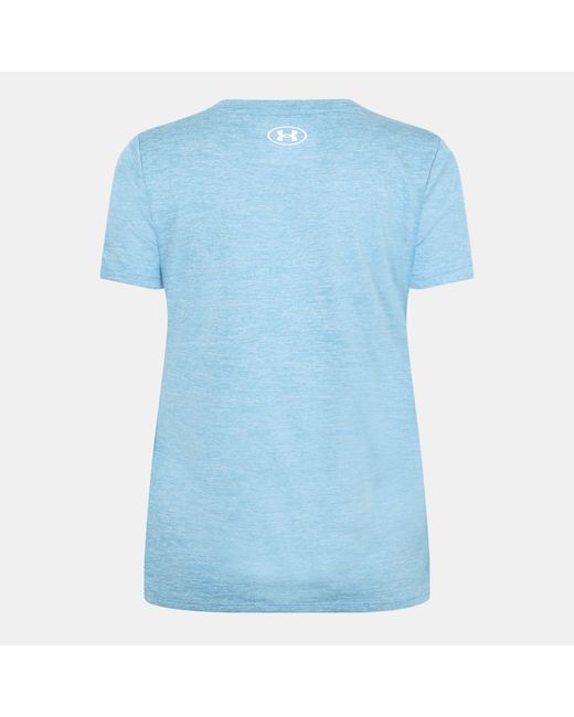 Under Armour Blue Tech Twist V-Neck Short Sleeve