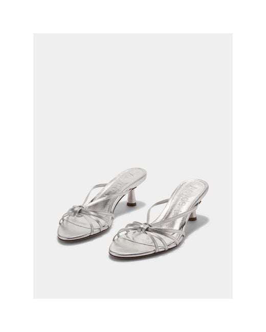 Aeyde White Abby Mules Ld61