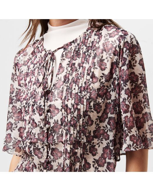French Connection Multicolor Fc Elyse Short-Sleeve Blouse