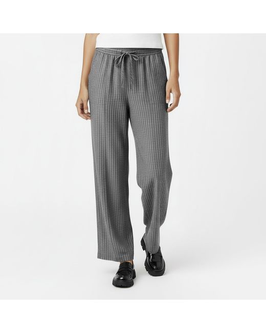 Jack Wills Gray Pinstripe Tailored Trousers