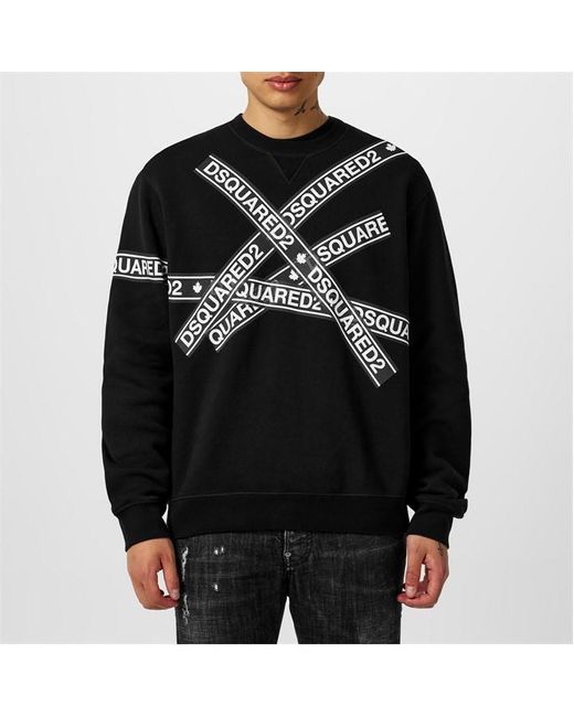 Mens tape sweatshirt top