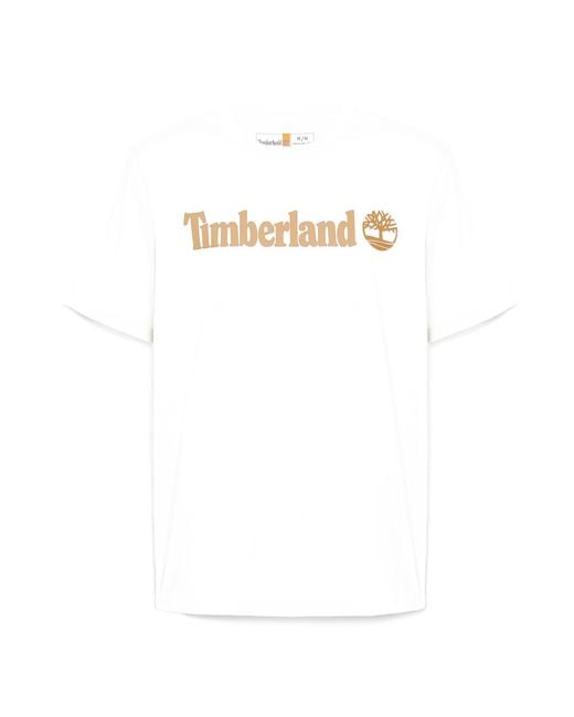 Timberland White Kennebec River Linear Logo Short Sl for men