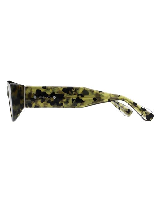 AllSaints Brown Arlon Rectangle Sunglasses