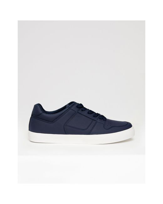 Threadbare Blue Austin Casual Low-Top Trainers for men